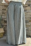 Marina Chalk Stripe Palazzo Pant Khaki